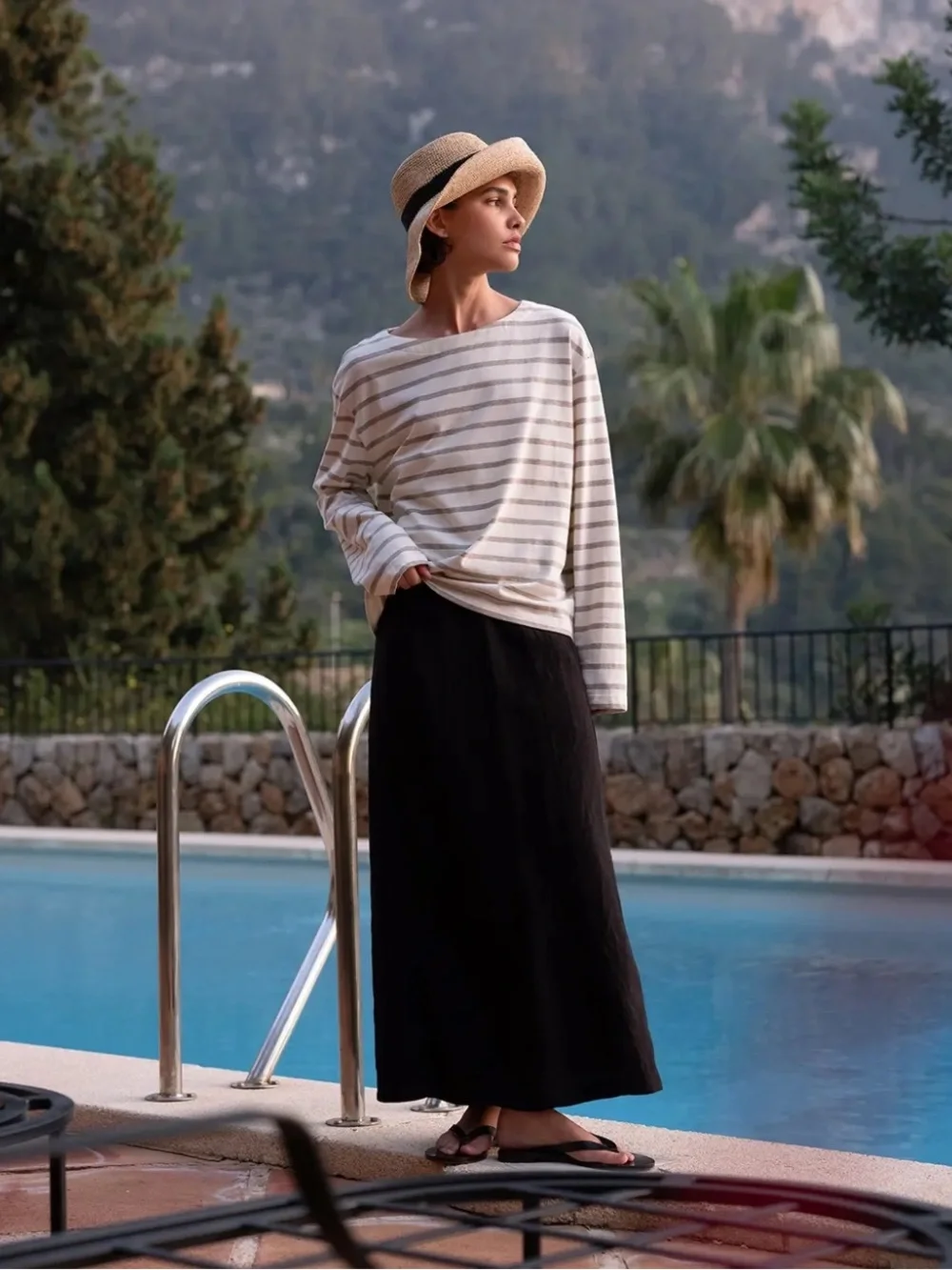 Jenni Kayne Claude Striped Top Medium